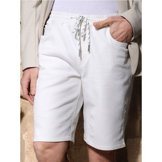 Sinsay - Szorty jeansowe jogger - biały ze sklepu Sinsay w kategorii Spodenki męskie - zdjęcie 184915764