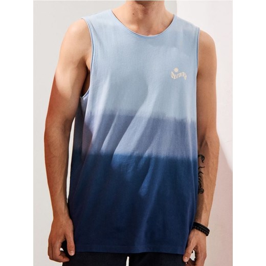 Sinsay - Tank top z efektem ombre i nadrukiem na plecach - Inny ze sklepu Sinsay w kategorii T-shirty męskie - zdjęcie 184915801