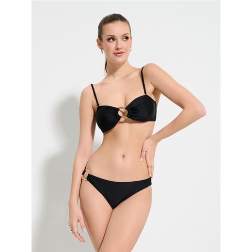Sinsay - Góra od bikini z dekoracyjnym elementem - czarny ze sklepu Sinsay w kategorii Stroje kąpielowe - zdjęcie 184915813