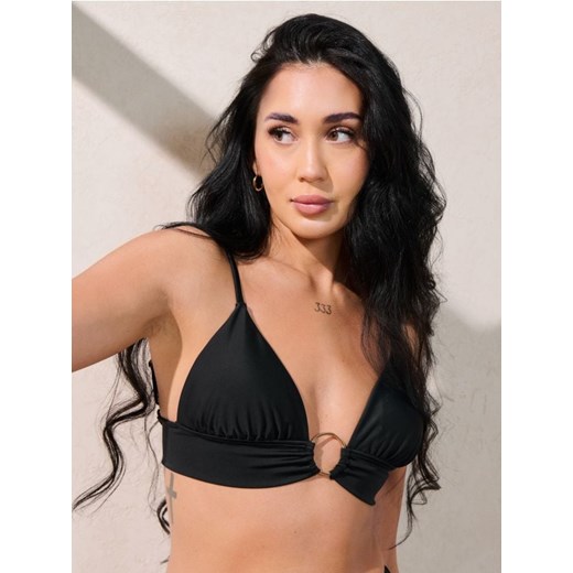 Sinsay - Góra od bikini z dekoracyjnym kółkiem - czarny ze sklepu Sinsay w kategorii Stroje kąpielowe - zdjęcie 184915870