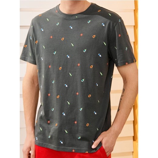 Sinsay - Koszulka - szary ze sklepu Sinsay w kategorii T-shirty męskie - zdjęcie 184916030