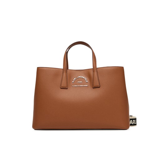 Torebka KARL LAGERFELD A3W30315 Brązowy ze sklepu eobuwie.pl w kategorii Torby Shopper bag - zdjęcie 184916531