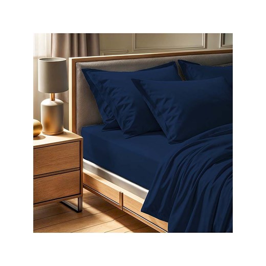 MIX&amp;MATCH Prześcieradło renforcè w kolorze granatowym na gumce ze sklepu Limango Polska w kategorii Prześcieradła - zdjęcie 184917533