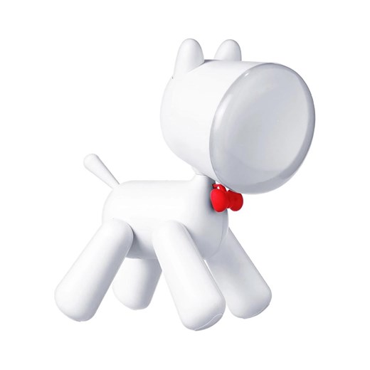 Designnest Lampa stołowa LED &quot;Puppy&quot; w kolorze białym - 17 x 21 x 9 cm ze sklepu Limango Polska w kategorii Oświetlenie - zdjęcie 184917552