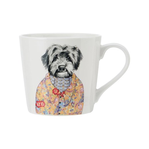 Mikasa Kubek &quot;Cockapoo&quot; w kolorze białym ze wzorem - 380 ml ze sklepu Limango Polska w kategorii Naczynia - zdjęcie 184918480