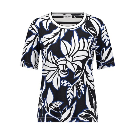 Gerry Weber Koszulka w kolorze biało-czarno-niebieskim ze sklepu Limango Polska w kategorii Bluzki damskie - zdjęcie 184918642