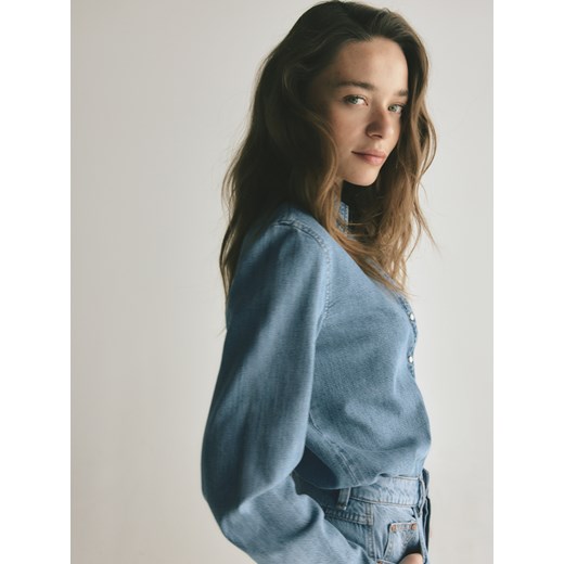Reserved - Jeansowa koszula - niebieski ze sklepu Reserved w kategorii Koszule damskie - zdjęcie 184918922