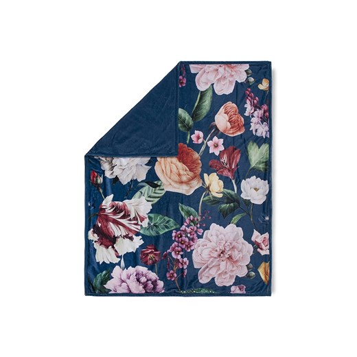 Descanso Pled &quot;Fiori&quot; w kolorze granatowym ze wzorem ze sklepu Limango Polska w kategorii Tekstylia - zdjęcie 184918974