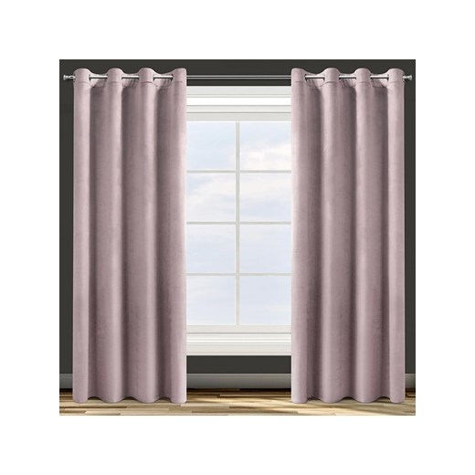 Eurofirany Zasłona &quot;Rosa&quot; w kolorze jasnoróżowym ze sklepu Limango Polska w kategorii Tekstylia - zdjęcie 184919050