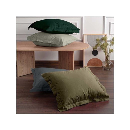 MIX&amp;MATCH Poszewki renforcè (2 szt.) w kolorze ciemnozielonym na poduszkę Mix&match 80x80 cm promocyjna cena Limango Polska