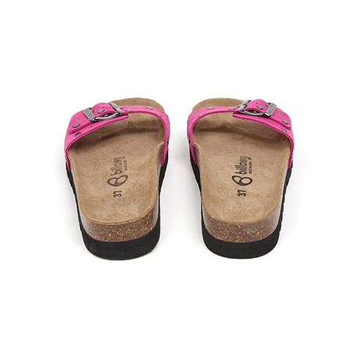 billowy Skórzane klapki w kolorze różowym Billowy 38 Limango Polska okazja