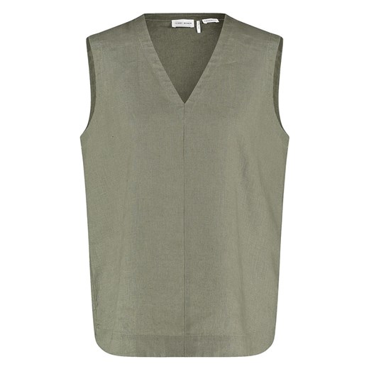 Gerry Weber Lniana bluzka w kolorze khaki ze sklepu Limango Polska w kategorii Bluzki damskie - zdjęcie 184919622