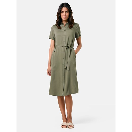 Gerry Weber Sukienka w kolorze khaki ze sklepu Limango Polska w kategorii Sukienki - zdjęcie 184919643