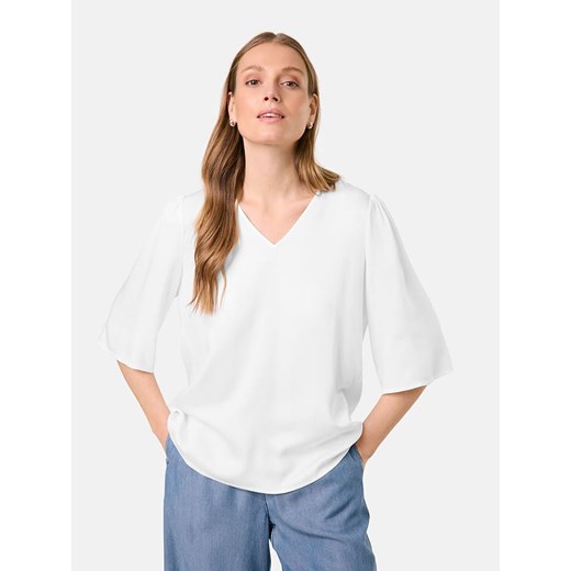 Gerry Weber Bluzka w kolorze białym ze sklepu Limango Polska w kategorii Bluzki damskie - zdjęcie 184919660