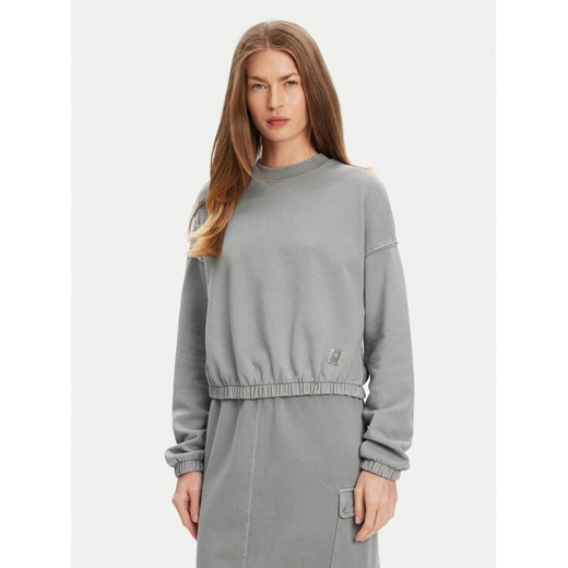 United Colors Of Benetton Bluza 39BLD109O Szary Regular Fit ze sklepu MODIVO w kategorii Bluzy damskie - zdjęcie 184920224