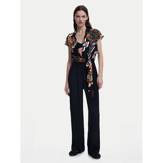 Desigual Kombinezon Paisley 25SWPW20 Czarny Regular Fit ze sklepu MODIVO w kategorii Kombinezony damskie - zdjęcie 184920241