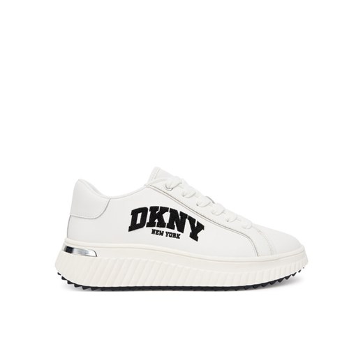 DKNY Sneakersy Leon K1533693 Biały ze sklepu MODIVO w kategorii Buty sportowe damskie - zdjęcie 184920991