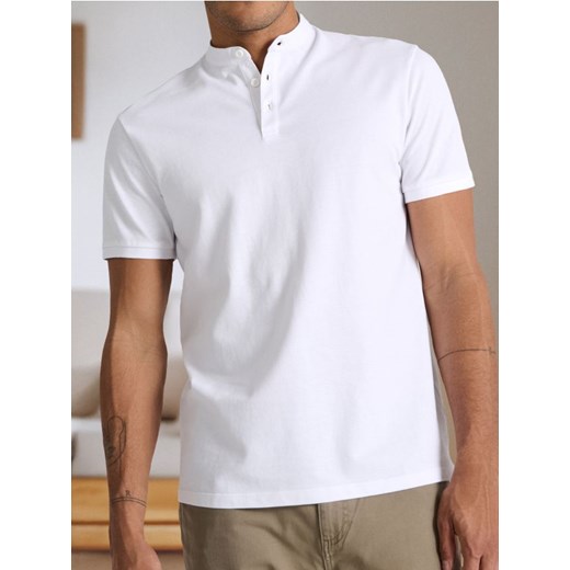 Sinsay - Koszulka polo - biały Sinsay XXL Sinsay