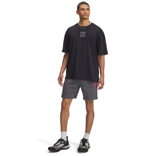 Męskie spodenki dresowe Under Armour UA Icon Fleece Short Taping - szare ze sklepu Sportstylestory.com w kategorii Spodenki męskie - zdjęcie 184924633