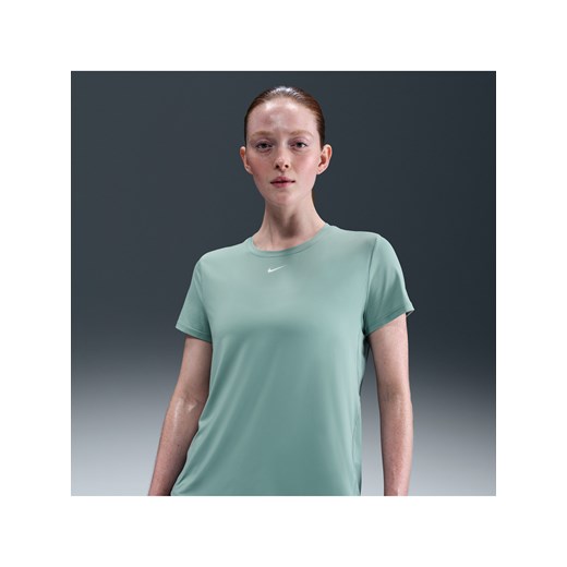 Damska koszulka z krótkim rękawem Dri-FIT Nike One Classic - Zieleń ze sklepu Nike poland w kategorii Bluzki damskie - zdjęcie 184925213