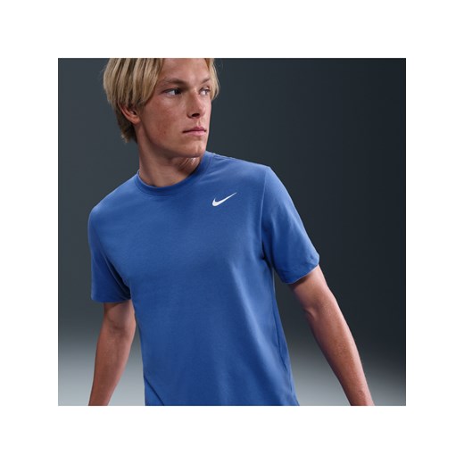 Męski T-shirt do fitnessu Nike Dri-FIT - Niebieski ze sklepu Nike poland w kategorii T-shirty męskie - zdjęcie 184925253