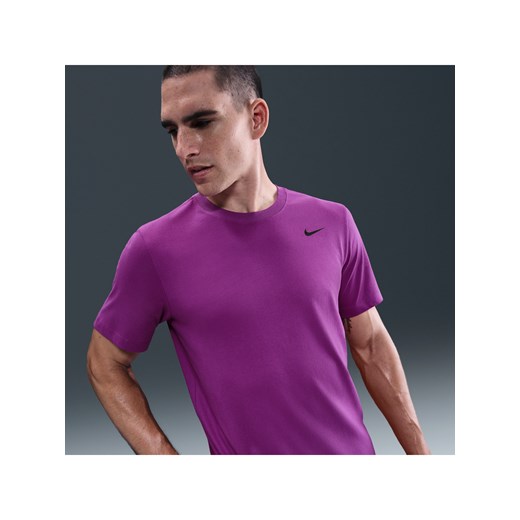 Męski T-shirt do fitnessu Nike Dri-FIT - Fiolet ze sklepu Nike poland w kategorii T-shirty męskie - zdjęcie 184925391