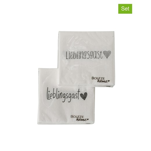 Boltze Serwetki (40 szt.) w kolorze białym - id: 14366885 - marki Boltze - 184926561 Boltze Serwetki (40 szt.) w kolorze białym ze sklepu Limango Polska w kategorii Akcesoria kuchenne - zdjęcie 184926561