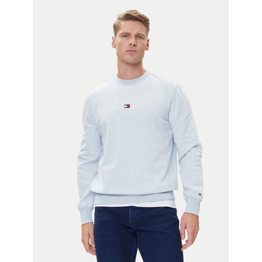 Tommy Hilfiger Bluza Logo MW0MW11596 Niebieski Regular Fit ze sklepu MODIVO w kategorii Bluzy męskie - zdjęcie 184928062