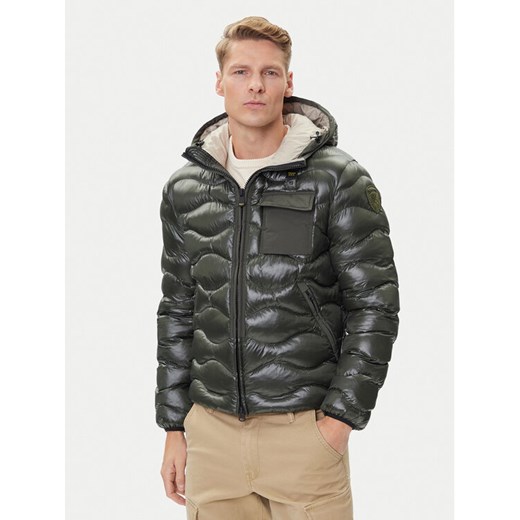 Blauer Kurtka przejściowa 25WBLUC02080 Zielony Regular Fit ze sklepu MODIVO w kategorii Kurtki męskie - zdjęcie 184928073