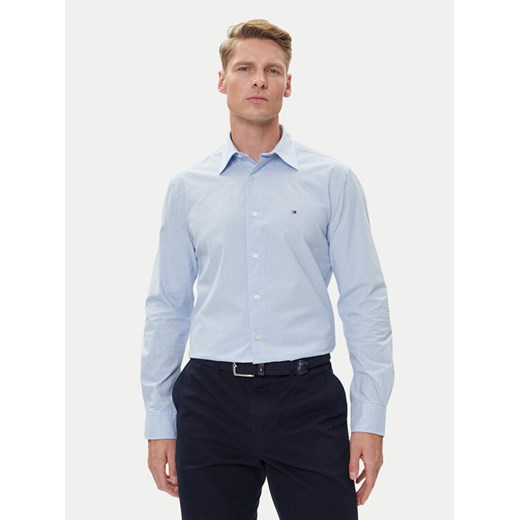 Tommy Hilfiger Koszula MW0MW39438 Błękitny Regular Fit ze sklepu MODIVO w kategorii Koszule męskie - zdjęcie 184928080