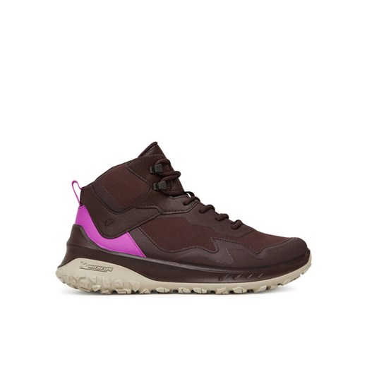 ECCO Sneakersy W Tex Mid Wp 82432361411 Brązowy ze sklepu MODIVO w kategorii Buty sportowe damskie - zdjęcie 184928111
