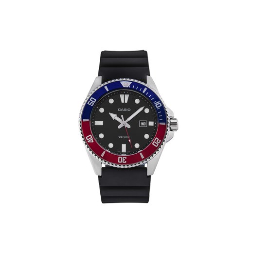 Casio Zegarek Duro Diver MDV-107-1A3VEF Czarny ze sklepu MODIVO w kategorii Zegarki - zdjęcie 184928150