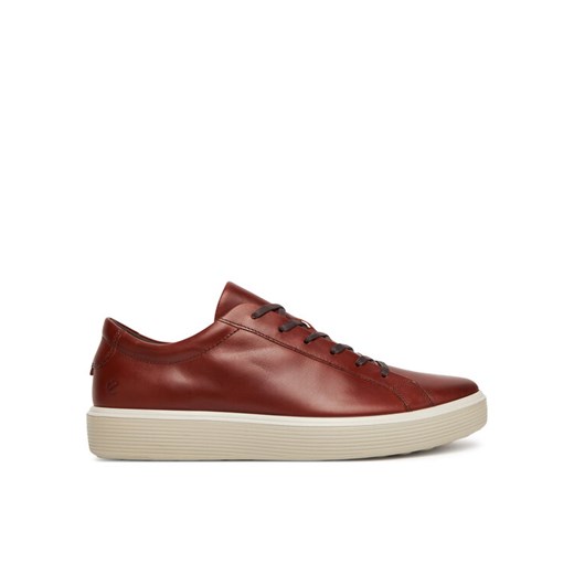 ECCO Sneakersy Soft 60 M Lace Up Premium 52546401053 Brązowy ze sklepu MODIVO w kategorii Buty sportowe męskie - zdjęcie 184928170