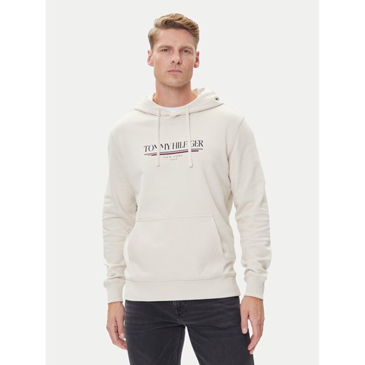 Tommy Hilfiger Bluza Brand Love MW0MW40534 Beżowy Regular Fit ze sklepu MODIVO w kategorii Bluzy męskie - zdjęcie 184928173