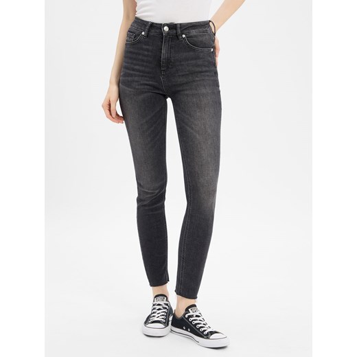 HUGO Dżinsy skinny fit - Girali_2 Kobiety Bawełna antracytowy jednolity ze sklepu vangraaf w kategorii Jeansy damskie - zdjęcie 184929031