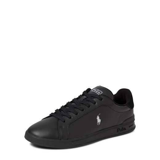 Polo Ralph Lauren Męskie buty sportowe Mężczyźni skóra czarny jednolity ze sklepu vangraaf w kategorii Trampki męskie - zdjęcie 184929044