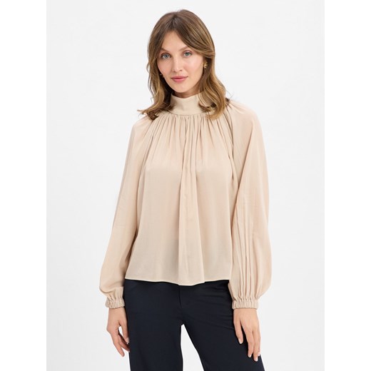 Drykorn Bluzka damska - Dumonda Kobiety Bawełna beżowy jednolity ze sklepu vangraaf w kategorii Bluzki damskie - zdjęcie 184929072