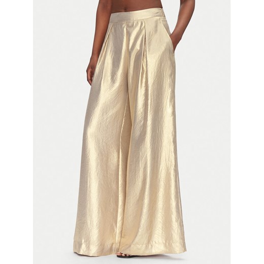 ACCESS FASHION Spodnie palazzo 53-5034-922 Złoty Wide Leg ze sklepu MODIVO w kategorii Spodnie damskie - zdjęcie 184929193