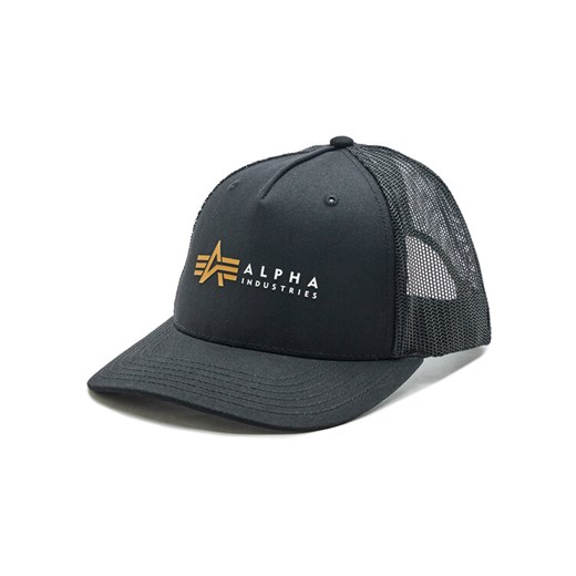Alpha Industries Czapka z daszkiem Label 106901 Czarny ze sklepu MODIVO w kategorii Czapki z daszkiem damskie - zdjęcie 184929260