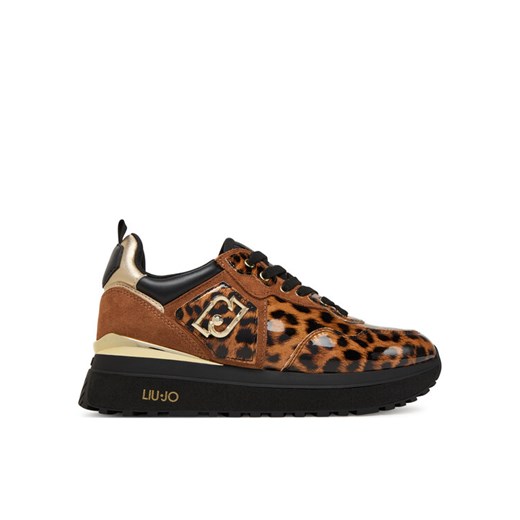 Liu Jo Sneakersy Maxi Wonder 01 BF5009 EX332 Brązowy ze sklepu MODIVO w kategorii Buty sportowe damskie - zdjęcie 184929273