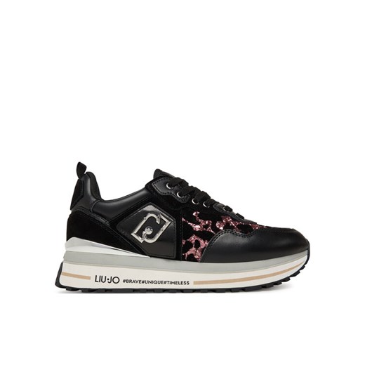 Liu Jo Sneakersy Maxi Wonder 01 BF5009 PX682 Czarny ze sklepu MODIVO w kategorii Buty sportowe damskie - zdjęcie 184929294