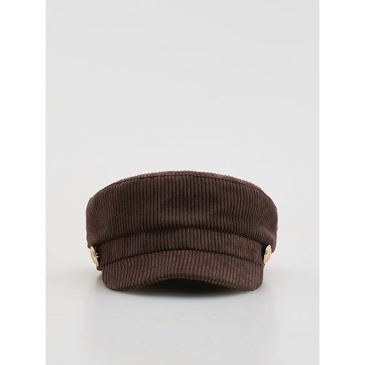 Reserved - Sztruksowy kaszkiet - brązowy ze sklepu Reserved w kategorii Kaszkiety damskie - zdjęcie 184930190