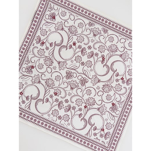 Reserved - Bawełniana apaszka - burgundowy Reserved ONE SIZE Reserved