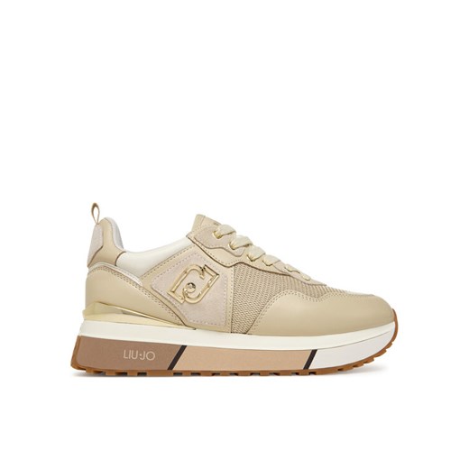 Sneakersy Liu Jo Maxi Wonder 01 BF5009 PX685 Beżowy ze sklepu eobuwie.pl w kategorii Buty sportowe damskie - zdjęcie 184930431
