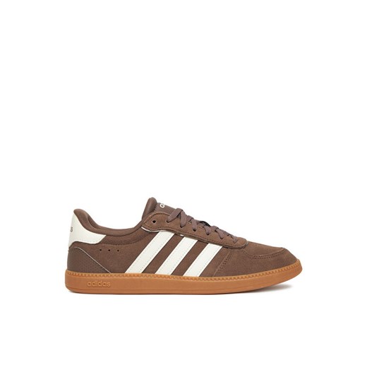 Sneakersy adidas BREAKNET SLEEK JR6905 Brązowy ze sklepu eobuwie.pl w kategorii Buty sportowe damskie - zdjęcie 184930551