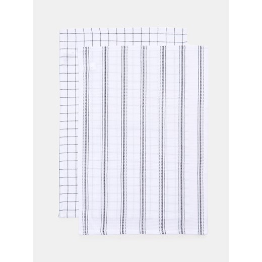 Sinsay - Ścierki kuchenne 2 pack - biały Sinsay One Size Sinsay