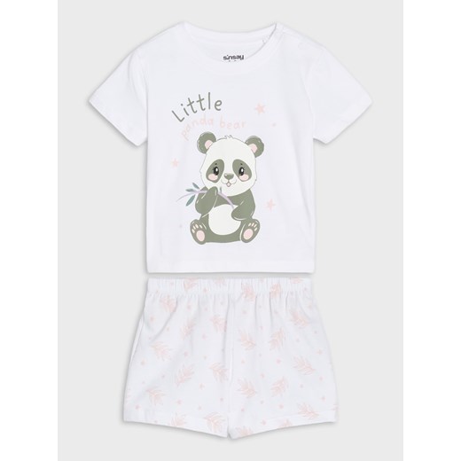 Sinsay - Piżama dwuczęściowa - biały Sinsay 98 (2-3 l) Sinsay