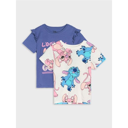 Sinsay - Koszulki 2 pack Stitch - mid blue ze sklepu Sinsay w kategorii T-shirty chłopięce - zdjęcie 184934220
