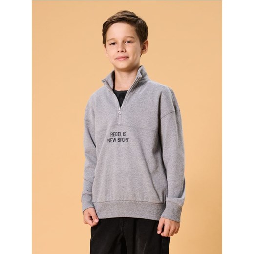 Sinsay - Bluza ze stójką - szary ze sklepu Sinsay w kategorii Bluzy chłopięce - zdjęcie 184934341