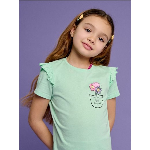 Sinsay - Koszulka z nadrukiem - zielony ze sklepu Sinsay w kategorii T-shirty chłopięce - zdjęcie 184934372